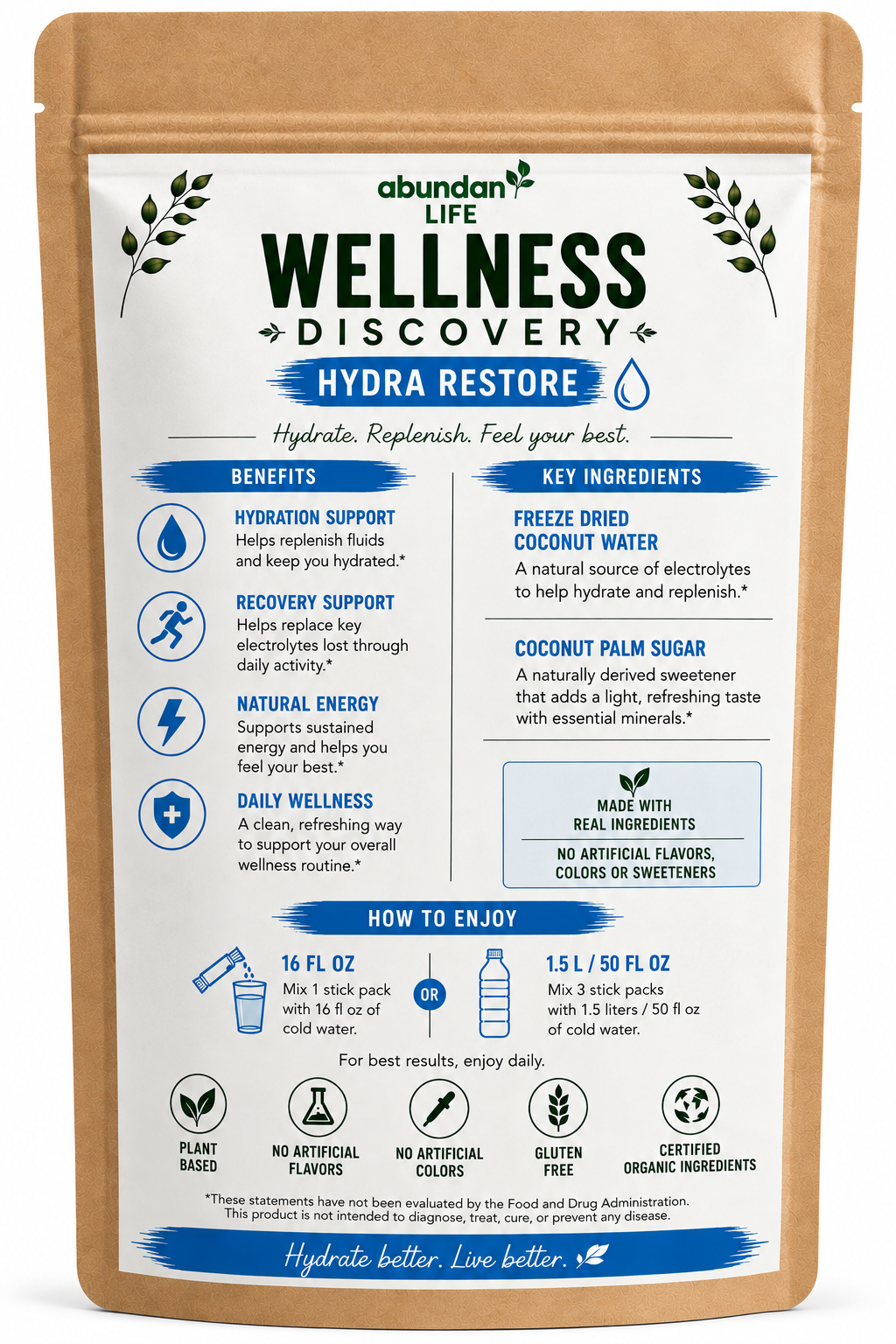 Hydra Restore – Coconut Electrolyte Blend