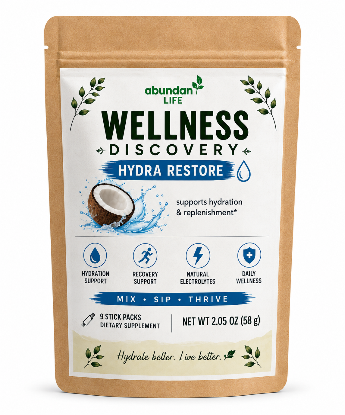 Hydra Restore – Coconut Electrolyte Blend