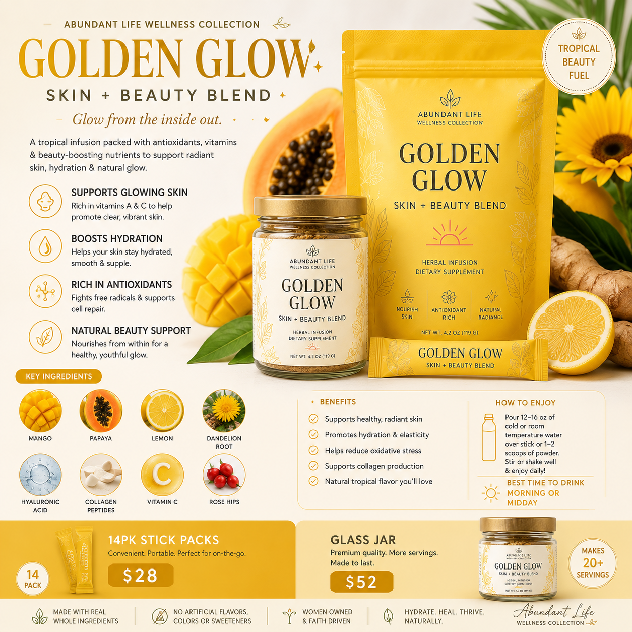 Golden Glow – Skin + Beauty Blend