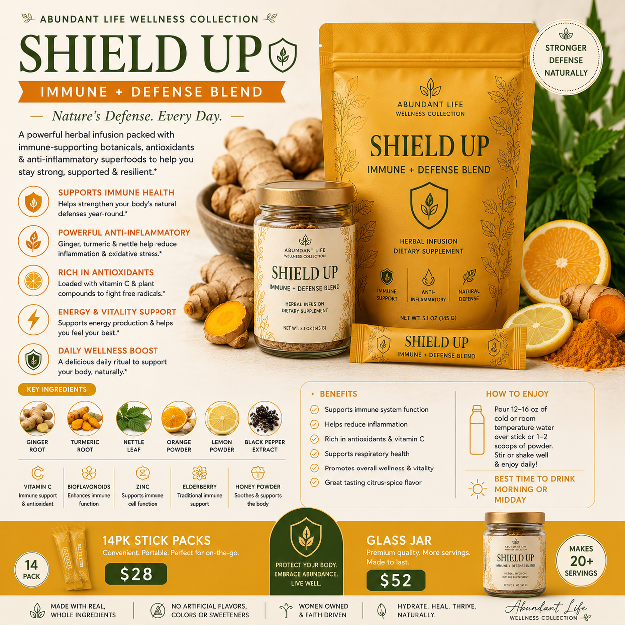 Shield Up – Immune + Defense Blend