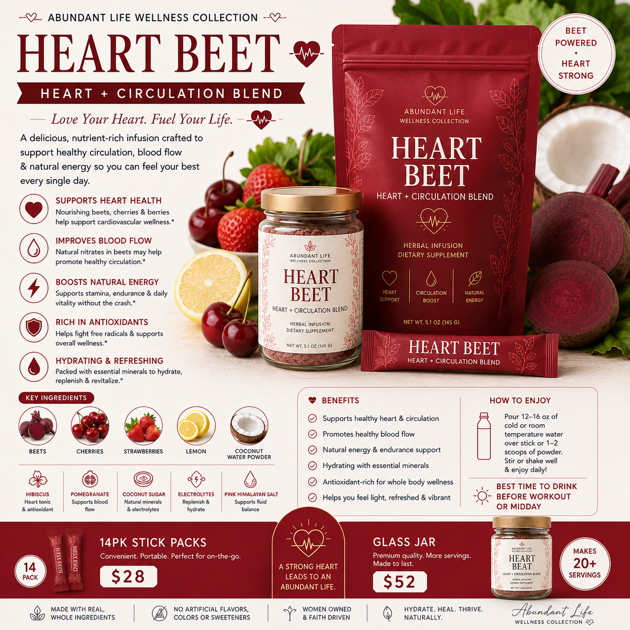 Heart Beet – Heart + Circulation Blend