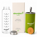 1.5L Glass BPA-Free Infuser Water Bottle with Strainer + Sleeve